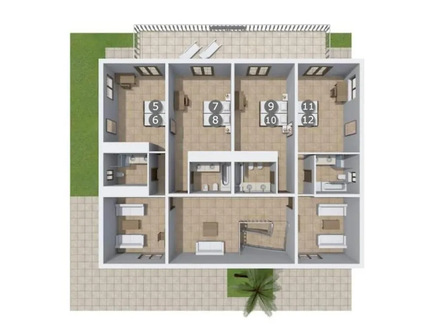 Villa Palmeral In Petra 페트라